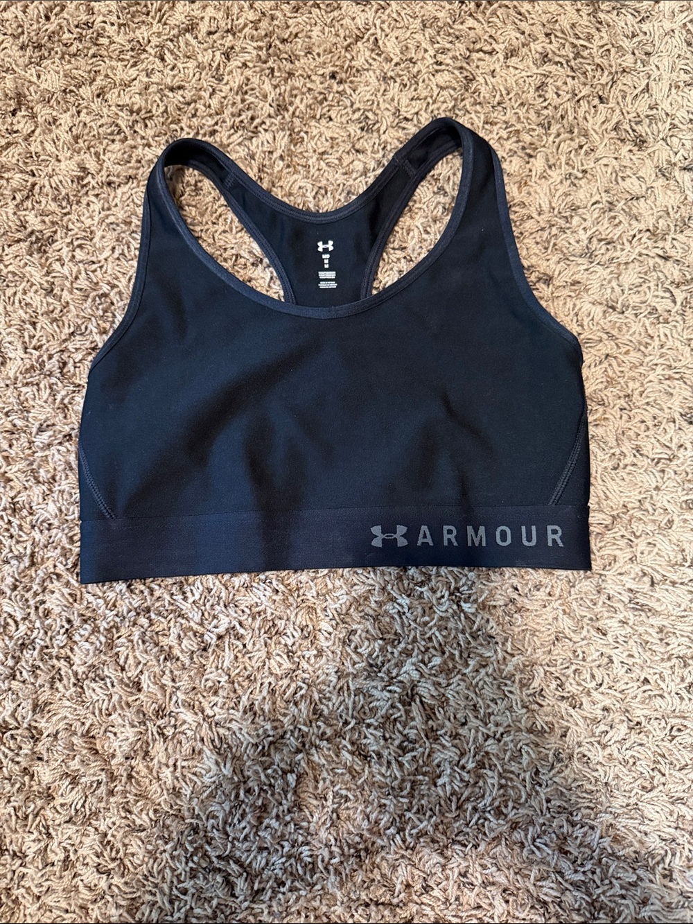Under Armour Black Racerback Sports Bra